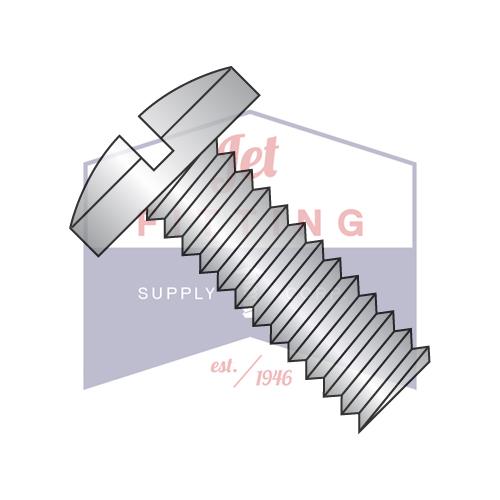 6-32X1  Slotted Binding Undercut Machine Screw Fully Threaded 18-8 Stainless Steel