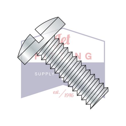 8-32X1/2  Slotted Binding Undercut Machine Screw Fully Threaded Zinc
