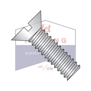 8-32X1 1/2  Slotted Flat Machine Screw Fully Threaded 18-8 Stainless Steel