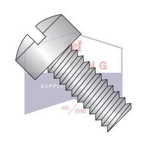 0-80X1/4  Slotted Fillister Machine Screw Fully Threaded 18-8 Stainless Steel