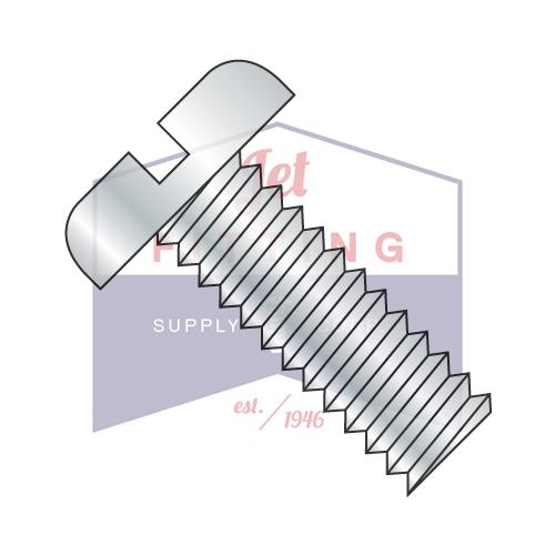 10-24X6  Slotted Pan Machine Screw Fully Threaded Zinc