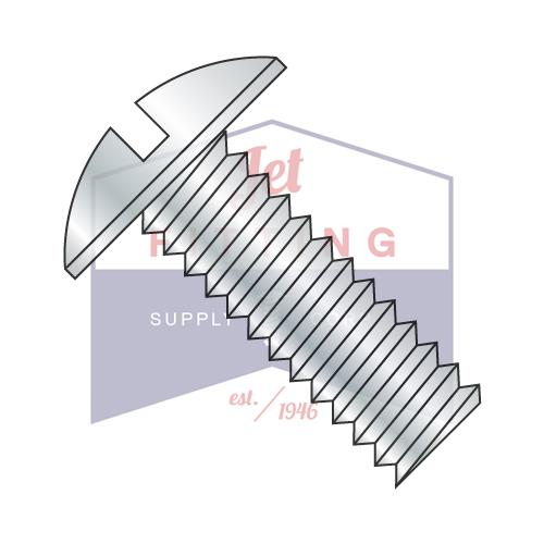 3/8-16X1 3/4  Slotted Truss Machine Screw Fully Threaded Zinc