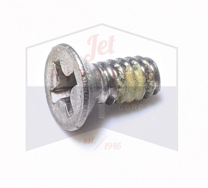 6-32X1/2 Phillips Flat82 Machine Screw Fully Threaded Stainless Steel 18-8 with Nylon Patch