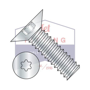6-32X1/4  6 Lobe Flat 100 Degree Machine Screw Fully Threaded Zinc