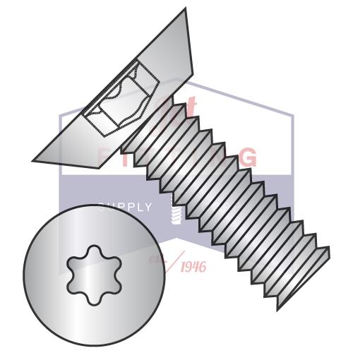 4-40X5/16  6 Lobe Flat Undercut Machine Screw Fully Threaded 18 8 Stainless Steel