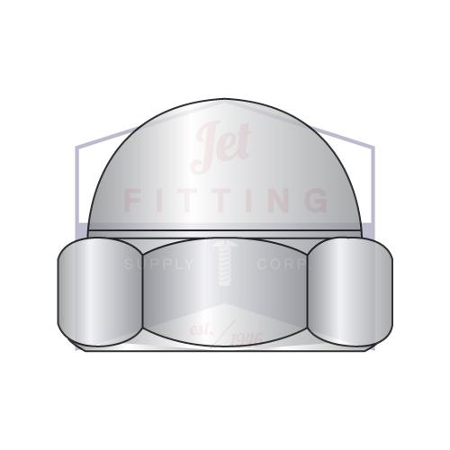 Tuerca hexagonal de cabeza hueca de corona baja de 3/8-16, acero inoxidable 18 8, 1 pieza