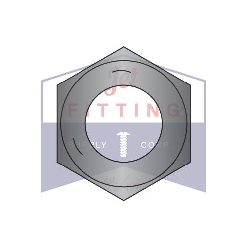 Tuerca hexagonal con acabado de rosca gruesa de 1/2-13, grado 5, óxido negro y aceite