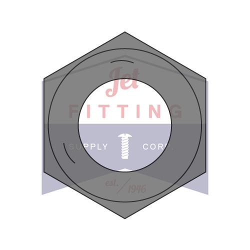 Tuerca hexagonal con acabado de rosca gruesa de 1/2-13, grado 5, galvanizada