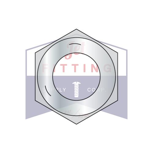 Tuerca hexagonal con acabado de rosca fina de 1/2-20, grado 5, zinc