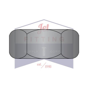 5/16-18  Finished Hex Nut Steel Grade-2 Black Oxide (Pack: 100)