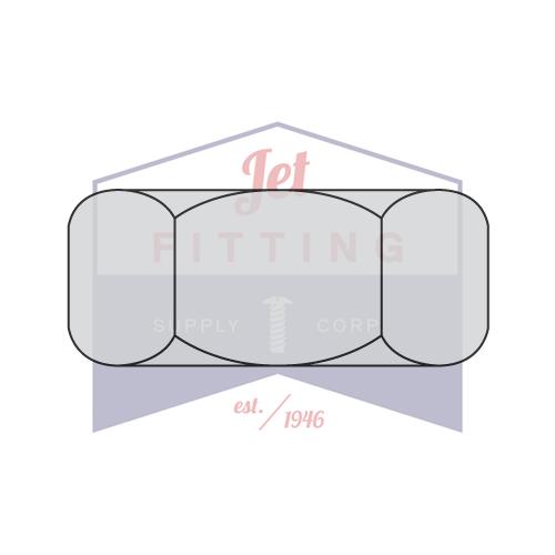 Tuerca hexagonal terminada de 1/2-13, roscada, galvanizada de gran tamaño