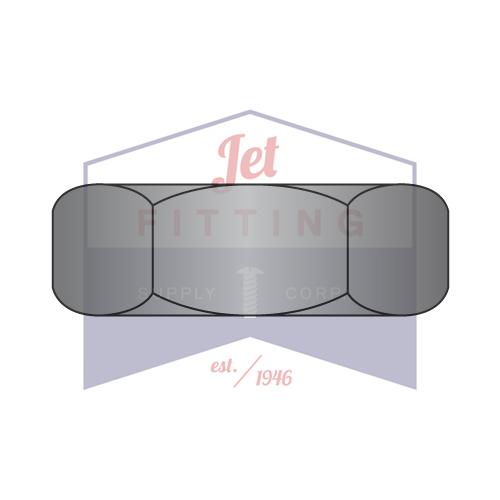 Tuerca para tornillo de máquina hexagonal de patrón pequeño de 4-40 x 3/16 x 1/16, acero negro y zinc