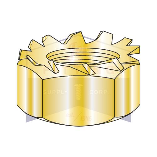 Tuerca de seguridad 4-40 K Zinc amarillo y horneado