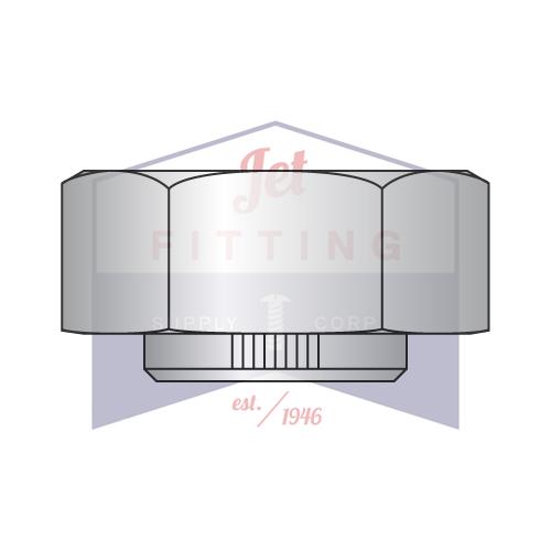 1 1/2-12  Stover Alternative Hex Collar Lock Nut Grade C Cad And Wax