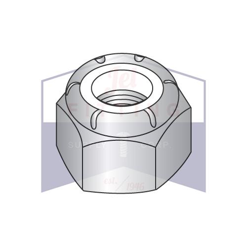Tuerca de seguridad hexagonal con inserto de nailon de 1/2-13 NE, acero inoxidable 3 16
