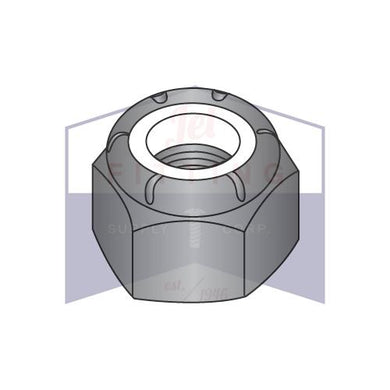 M3-0.50 Hex Nylon Insert Lock Nut Steel Class 8.8 Black Oxide and Oil DIN985 -- (Bulk: 2500)
