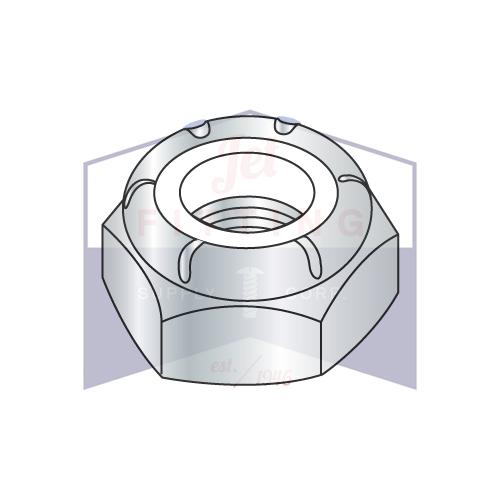9/16-18 NTE  Thin Pattern Nylon Insert Hex Lock Nut Zinc