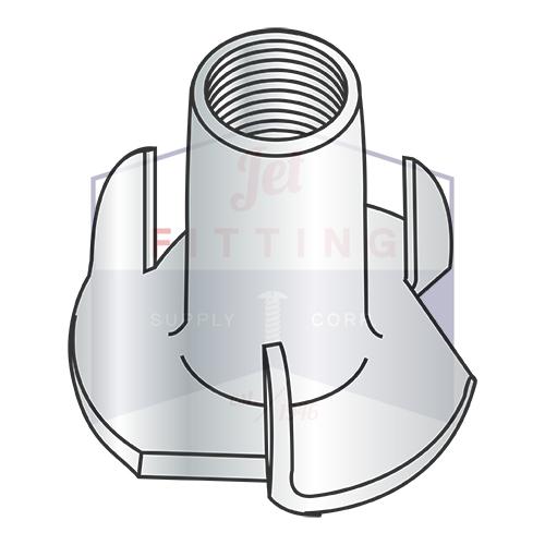 Tuercas en T de tres puntas de 1/4-20 x 7/16, de acero con cilindro recto y zinc. Venta al por mayor: 2000