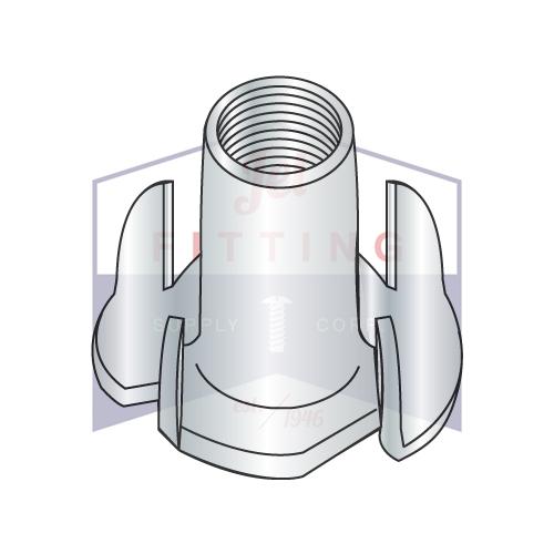 3/8-16X5/8  4 Prong Tee Nut Zinc