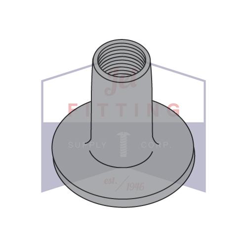 TUERCA DE SOLDADURA 6-32X1/4 CON BASE REDONDA DE ACERO DE .562 Lisa