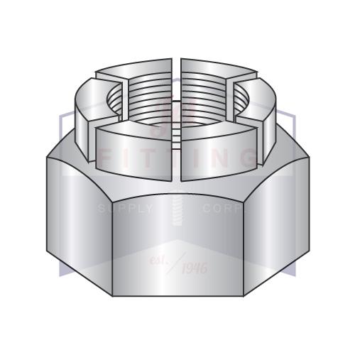 Tuerca de seguridad flexible de altura completa de 6-32, acero inoxidable 18-8