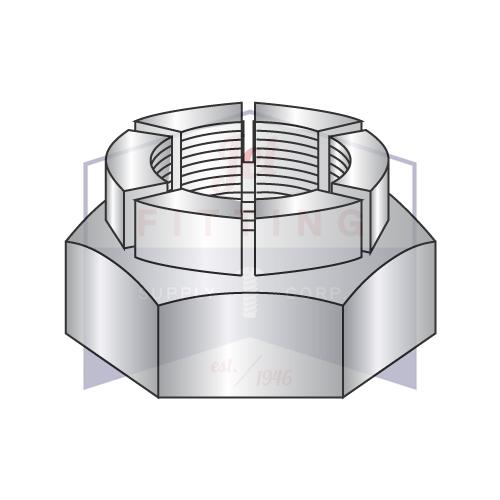 Tuerca hexagonal de seguridad flexible de 3/4-10, de altura delgada, con cadmio ligero y cera