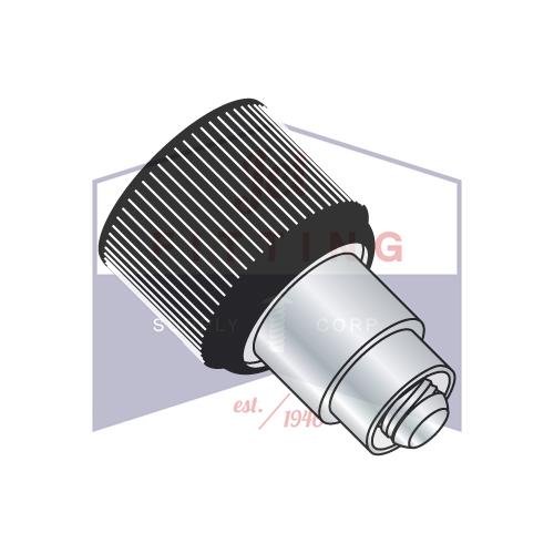 1032X.370X.187  Retractable Captive Panel Fastener Flare In Style Black Finish