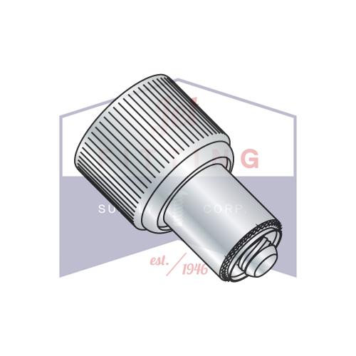 Sujetador de panel cautivo retráctil de 1032 x 410 x 036, estilo prensa, acabado natural