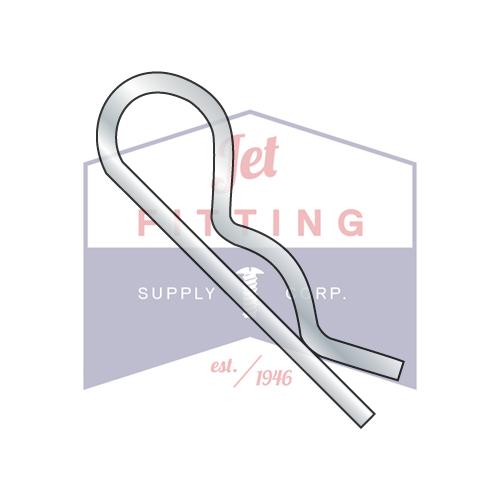 Clip de pasador de enganche de acero galvanizado de 0,054 x 3/4"