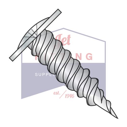 8X1 1/4 Phillips Modified Truss Self Piercing Screw Full Thread Needle Point Zinc