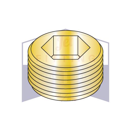 1/16 Dry Seal Socket Pipe Plug Brass