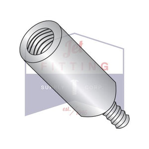 6-32X1  One Quarter Round Male Female Standoff Brass Nickel