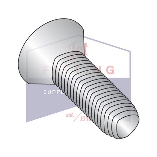 Tornillo laminador de roscas alternativo de 6-32 x 3/8 Phil Flat Taptite con paso completo de acero inoxidable 410 y encerado