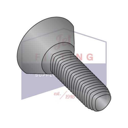 Tornillo laminador de roscas alternativo de 4-40 x 3/16 Phil Flat U/C Taptite, rosca completa, óxido negro y cera