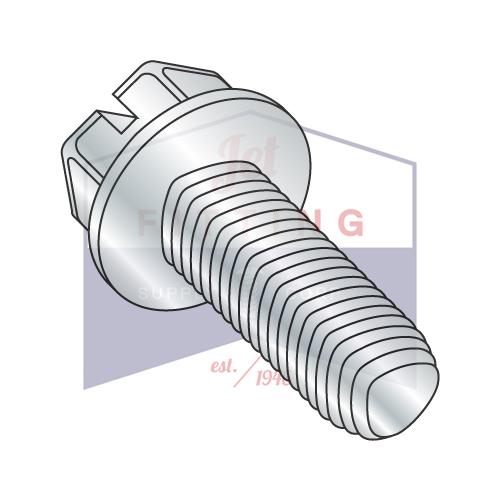 4-40X5/16 Ranura Ind Hex Wash Taptite Alternativa Rosca Laminado Tornillo Totalmente Roscado Zinc Horneado Cera