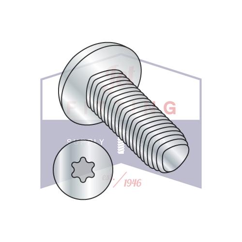 Tornillo de rosca alternativa Taptite de 6 lóbulos de 2-56 x 3/8 con rosca completa, galvanizado, horneado y encerado