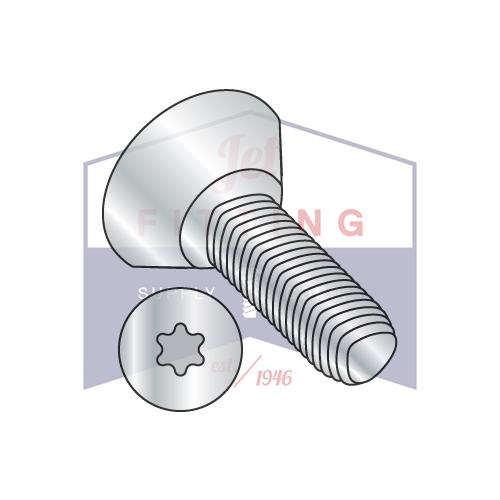 Tornillo de rosca alternativa Taptite de 6 lóbulos con rosca completa de 2-56 x 1/4 pulgadas con cabeza plana y cincado encerado