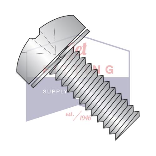 Arandela de seguridad dividida Phillips de 4-40 x 5/8 Sems con rosca completa de acero inoxidable 18 8
