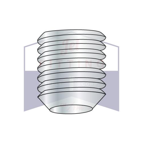 0-80X3/32 Fine Thread Socket Set Screw Cup Point Imported ISO4029 / Din916