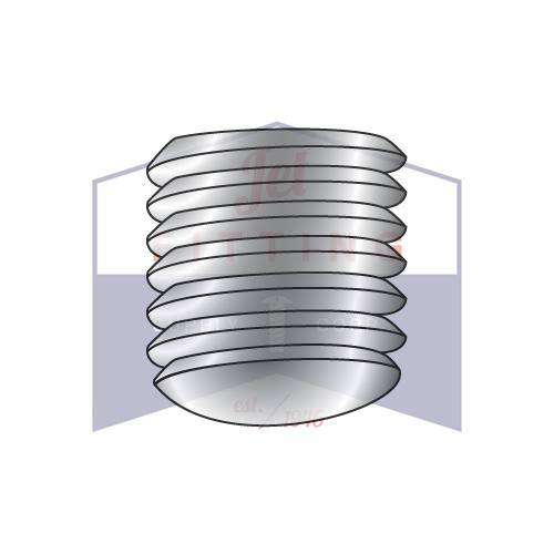 Tornillo de fijación con rosca gruesa de 4-40 x 3/16, punta ovalada, importado