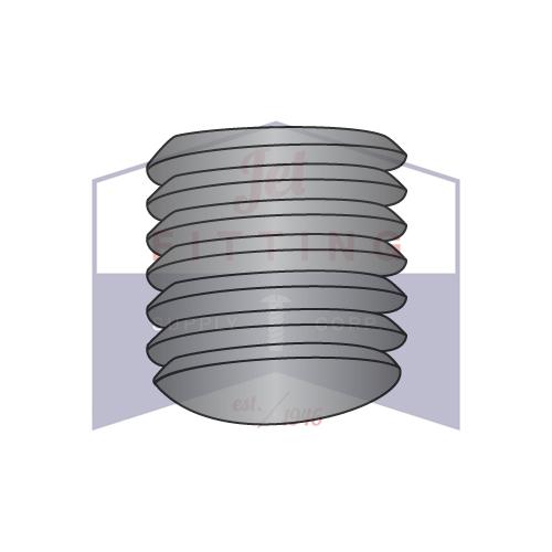 Tornillo de fijación con rosca fina de 3/8-24 x 3/4 con punta ovalada, importado
