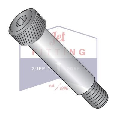 M10x16 (M8-1.25) Hex Socket Shoulder Bolt Alloy Steel Class 12.9 Thermal Black Oxide and Oil ISO7379 -- (Pack: 100)