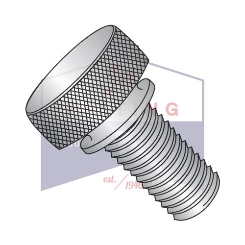 4-40X1/2 Knurled Thumb Screws with Washer Face  Stainless Steel
