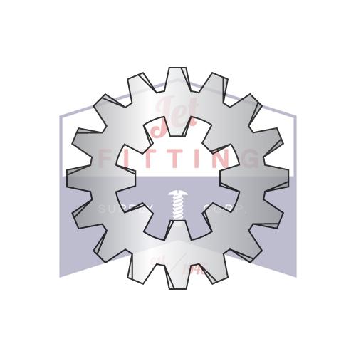 Arandela de seguridad con dientes combinados internos y externos n.° 4 de acero inoxidable 18-8