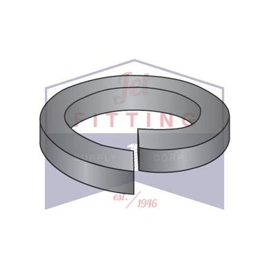 5/8 Medium Split Lock Washer Steel Steel Zinc Black and Bake
