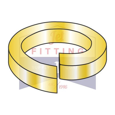 5/8 Extra Heavy Duty Split Lock Washer Mechanical Steel Zinc Yellow Made in USA