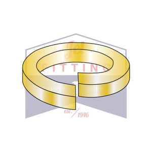 7/8 Medium Split Lock Washer Steel Zinc Yellow