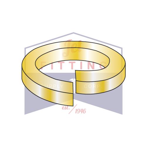 7/8 Medium Split Lock Washer Steel Zinc Yellow
