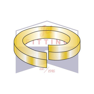 3/4 Medium Split Lock Washer Steel Zinc Yellow